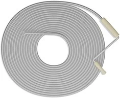 Relaxdays Nutekėjimo valymo spiralė, 10 mm x 3 m iki 10 mm x 15 m, Sidabrinė