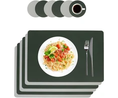Relaxdays Stalo padėkliukai ir puodelių padėkliukai, 6 dalių rinkinys