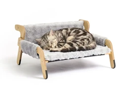 Relaxdays Pakelta minkšta katės lova