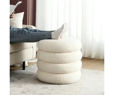 Relaxdays BUBBLE cilindro formos pufas su daiktadėže