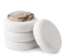 Relaxdays BUBBLE cilindro formos pufas su daiktadėže