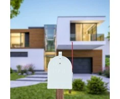 Relaxdays Pašto dėžutė, 25x19x52.5 cm, sidabrinė