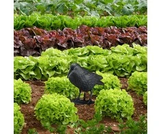 Relaxdays Paukščių atbaidymo varnų rinkinys, 4 vnt., 19x13x29 cm, juodas