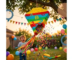 Relaxdays Pinata rinkinys, kūgio formos, daugiak spalvių
