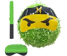 Relaxdays Piñatos rinkinys, Ninja, 25 cm skersmuo