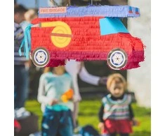 Relaxdays Piniata Gaisrinės automobilis 30x55x18 cm Raudona