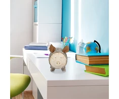 Relaxdays Kiaulytė taupyklė su medžio žievės dizainu