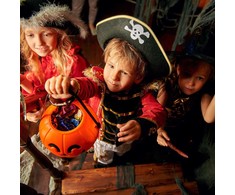 Kodustaar 6x Juodų piratų skrybėlių rinkinys vaikams