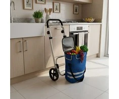 Relaxdays Sulankstomas pirkinių vežimėlis, 45 l