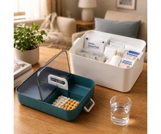 Relaxdays Plastikinė medicininė dėžutė