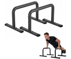 Relaxdays Plieninės mini lygiagretės 2 vnt., miltelinis dažymas, apkrova iki 120 kg
