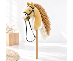 Relaxdays Pliušinis hobby žirgas hobby horsing sportui