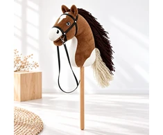Relaxdays Pliušinis žaislinis arkliukas Hobby Horsing