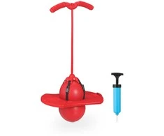 Relaxdays Pogo kamuolys su lazda, 74x39x29 cm, mėlyna juoda