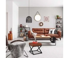 Relaxdays Pufas, 41x41x41 cm, Juoda, Ruda