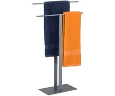 Relaxdays Rankšluosčių laikiklis, 82x50x19 cm, pilka, metalas