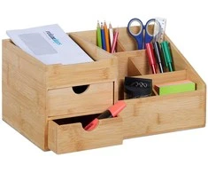 Relaxdays Rašomojo stalo organizatorius, 15.5x33x20.5 cm, natūralus