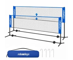 Relaxdays Reguliuojamas badmintono tinklas