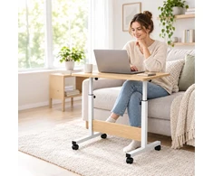 Relaxdays Reguliuojamo aukščio nešiojamojo kompiuterio stalas ant ratukų