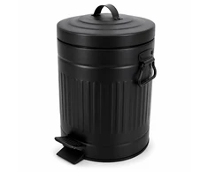 Relaxdays Retro stiliaus vonios kambario šiukšliadėžė su pedalu, 5 l