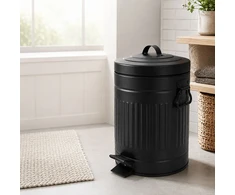 Relaxdays Retro stiliaus vonios kambario šiukšliadėžė su pedalu, 5 l