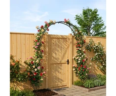 Relaxdays Rose Arch 105x100x21 cm Juodas plienas