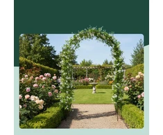 Relaxdays Rose Arch 240x140x38 cm Juodas plienas