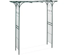 Relaxdays Rožių arka, metalas, 205x202x52 cm, žalia