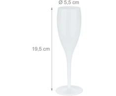 Kodustaar 6 plastikinių šampano taurių rinkinys 100 ml