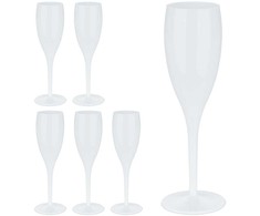 Kodustaar 6 plastikinių šampano taurių rinkinys 100 ml