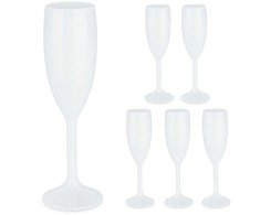 Kodustaar 6 plastikinių šampano taurių rinkinys 160 ml