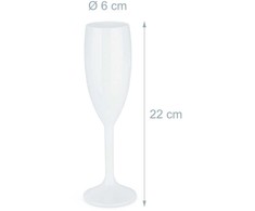 Kodustaar 6 plastikinių šampano taurių rinkinys 160 ml