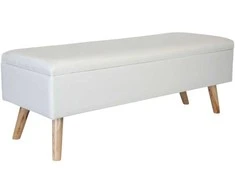 Relaxdays Sandėliavimo suolas, 40x110x40 cm, linas