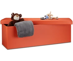 Relaxdays Sėdima dėžė, 114x38x38 cm, juoda