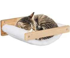 Relaxdays Sieninis katės hamakas, 17x39.5x32.5 cm, baltas