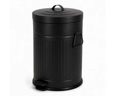 Relaxdays Šiukšliadėžė su pedalu, retro stiliaus, 20 l