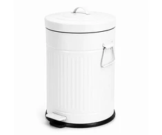 Relaxdays Šiukšliadėžė su pedalu, retro stiliaus, 20 l