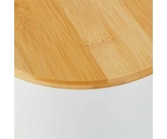 Relaxdays Šiukšlių dėžė, 22,5x17x23 cm, Bambukas