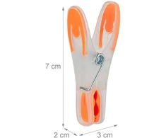 Relaxdays Skalbinių segtukai „Soft-Grip“, 75 vnt.