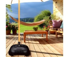 Relaxdays Skėčio pagrindas, 21x44x42 cm, juodas, plastikas