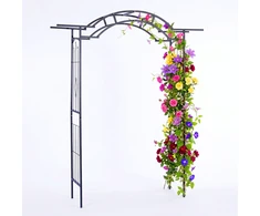 Relaxdays Sodo arka 236x190x45 cm juodas plienas