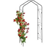 Relaxdays Sodo arka, metalas, 213x106x41 cm, juoda