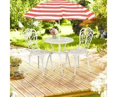 Lauko baldų komplektas Relaxdays Sodo bistro komplektas, 65x60 cm, Įvairių spalvų