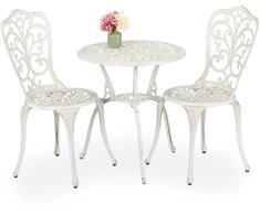 Lauko baldų komplektas Relaxdays Sodo bistro komplektas, 65x60 cm, Įvairių spalvų