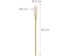 Relaxdays 16 sodo fakelų rinkinys 90 cm