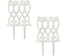 Kodustaar 2x balti gėlyno kuoliukai