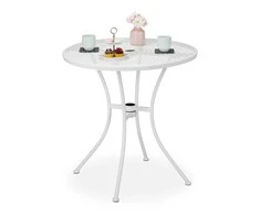 Relaxdays Sodo stalas, 72x70 cm, balta