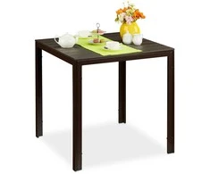 Relaxdays Sodo stalas, 74.5x77.5x77.5 cm, rudas