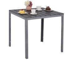 Relaxdays Sodo stalas, 74x78x78 cm, pilka