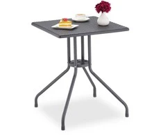 Relaxdays Sodo stalas, 75x61x61 cm, pilka